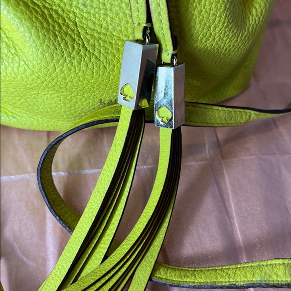 Kate Spade Lime Leather Shoulder Bag - Picture 7 of 15